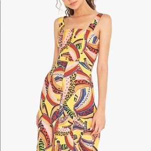 FarmRio Banana print midi dress
